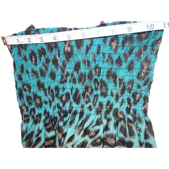 Women's‎ Ombre Leopard Print Sundress with Spaghetti Straps - Picture 2 of 5